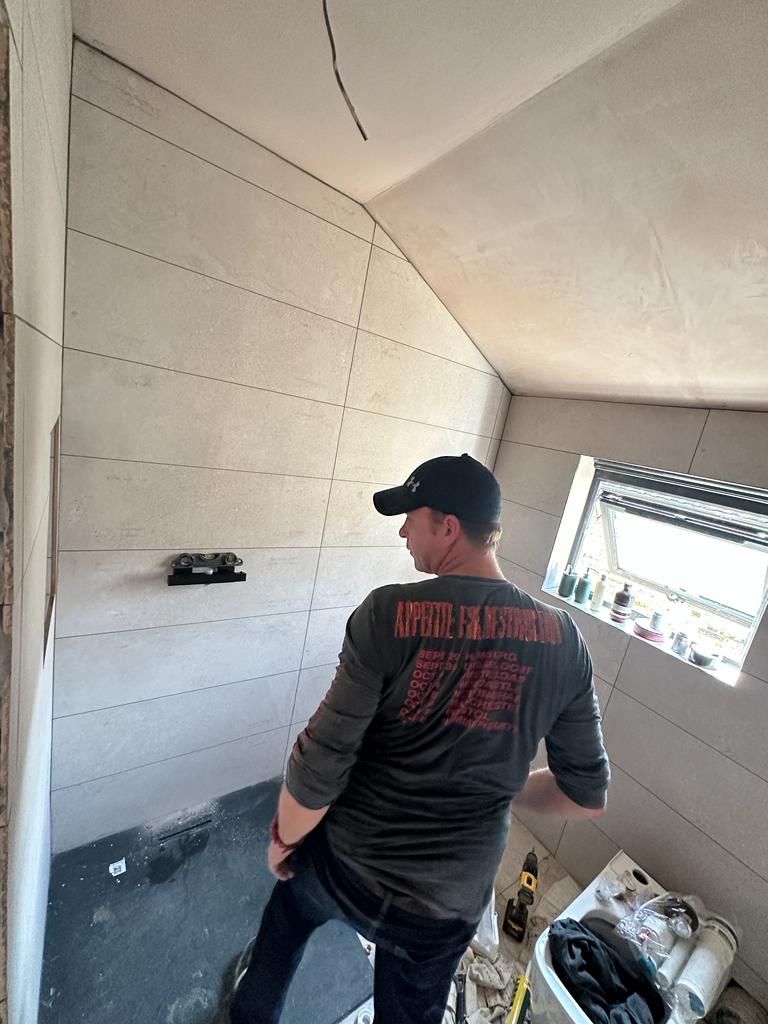 On-site bathroom plumbing and installation work